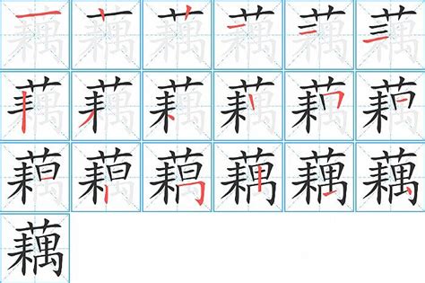 藕 筆劃|藕字笔画、笔顺、笔划